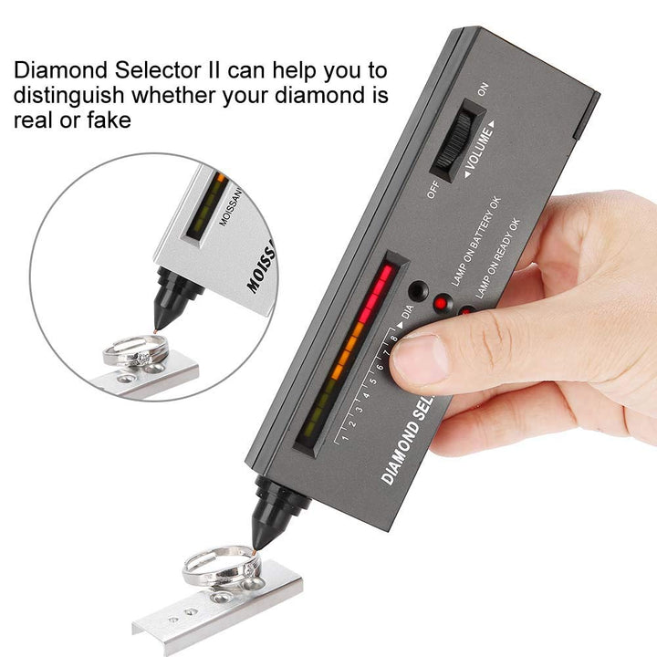 Emoshayoga Gold Testing Kit, Gold Tester Diamond Tester Grüner Indikator für Schmuck Diamant Moissan
