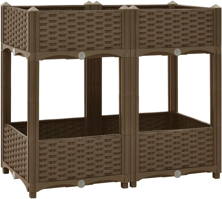 vidaXL Hochbeet Pflanzkasten Pflanzbeet Gemüsebeet Blumenbeet Blumenkasten Frühbeet Gartenbeet Blume