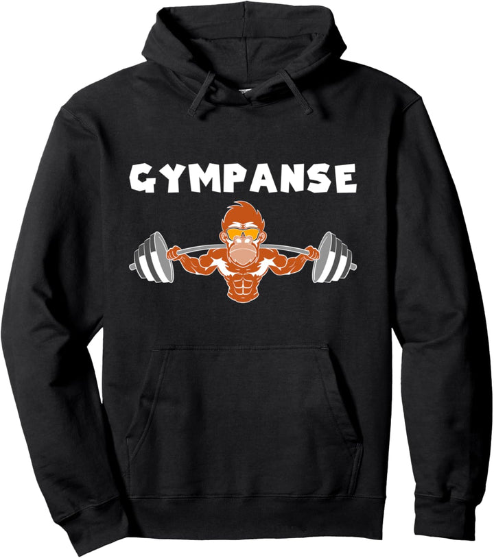 Gympanse Fitnessstudio Schimpanse Bodybuilding Kraftsport Pullover Hoodie