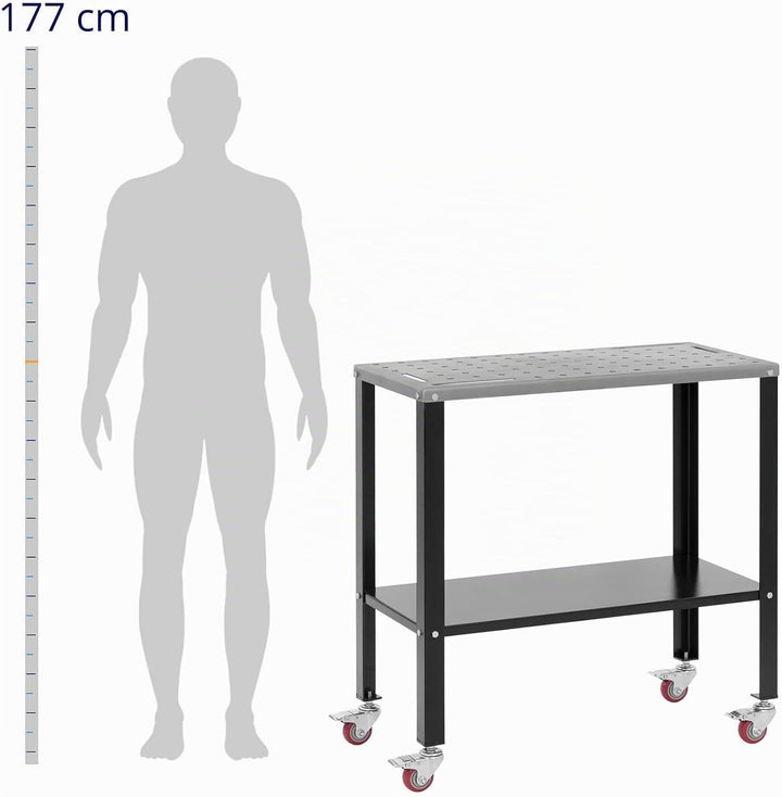 Stamos Welding Group SWG-TABLE915 Schweisstisch mit Rädern 544 kg 91,3 x 46 cm Schweisstisch Lochpla