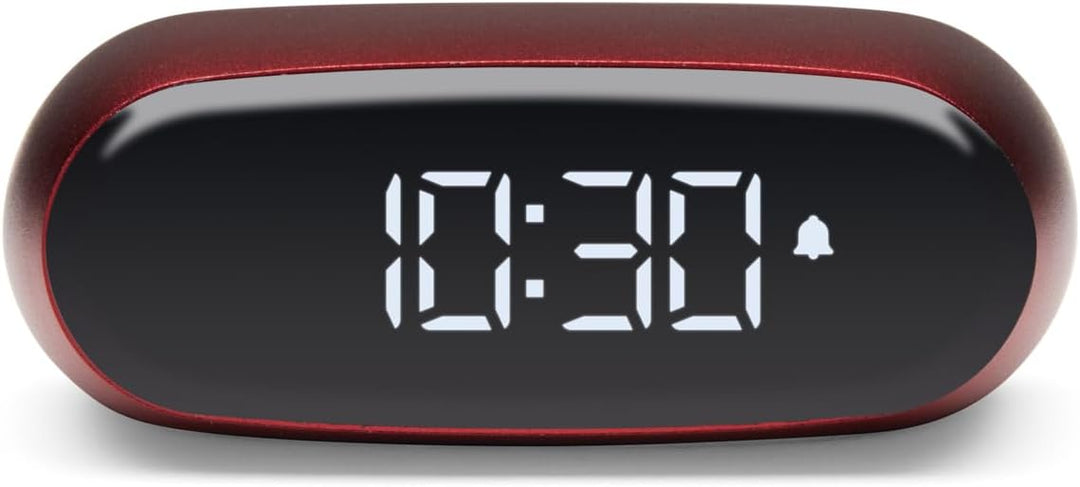 Lexon Minu Mini-Wecker, kompakt, mit VA-LCD-Display, Touchscreen-Bedienung, Snooze-Funktion und Hint