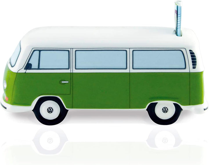 BRISA VW Collection - Volkswagen Spar-Büchse-Schwein-Dose im T2 Bulli Bus Design (Classic Bus/Grün)