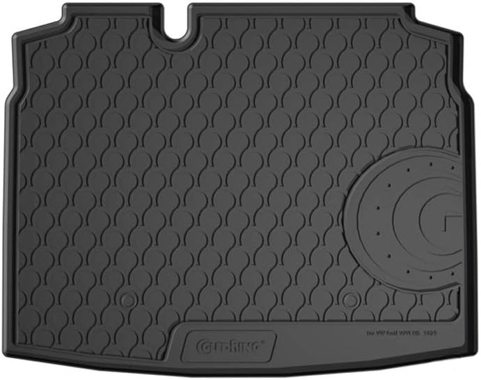 Rubbasol (Gummi) Kofferraumwanne kompatibel mit Volkswagen Golf V & VI HB 3/5-türer 2003-2012 (Mit k