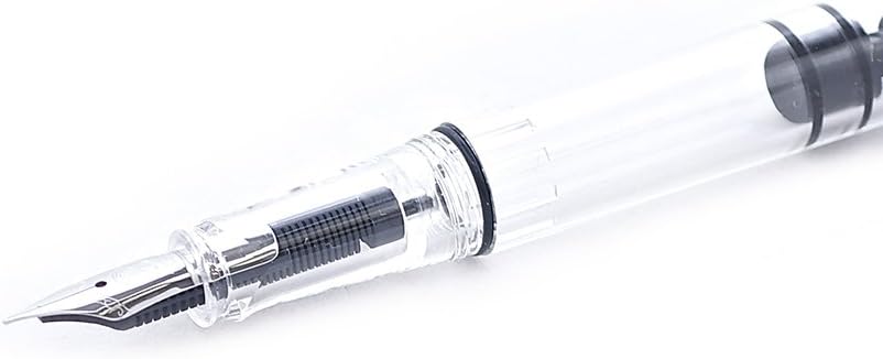 TWSBI Eco schwarz,Feder F,Füllfederhalter,Demonstrator,Kolbenfüller,Piston,Fountain Pen
