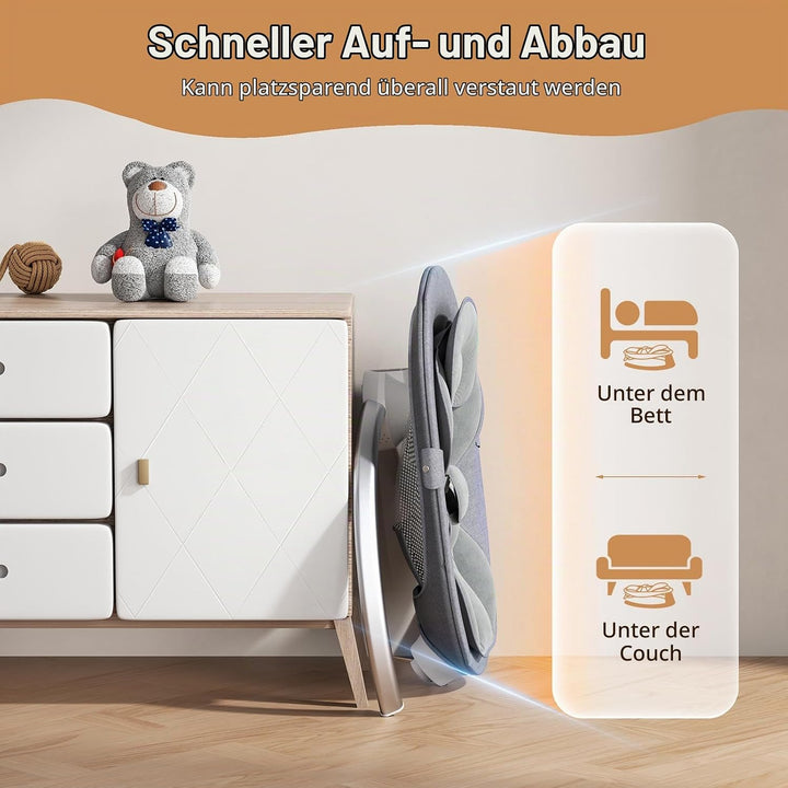 Kotsy Babywippe Elektrisch mit Anpassung der APP-Steuerung,Babyschaukel elektrisch mit 5 Natürlichen