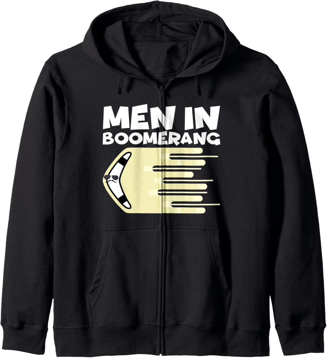 Männer in einem Bumerang Bumerang Kapuzenjacke
