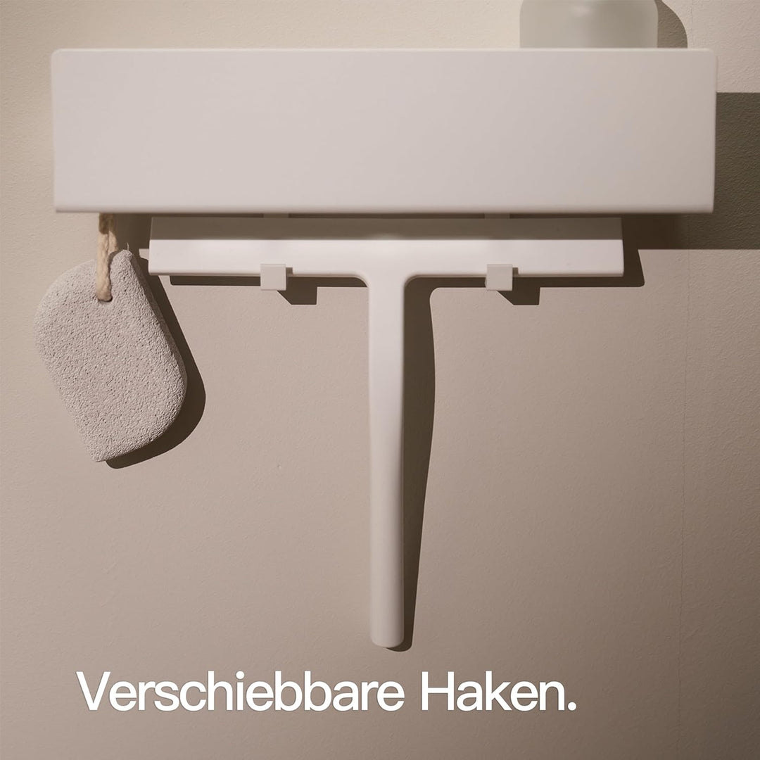 Designfabrik Hamburg Duschablage ohne Bohren | Badezimmer Regal | Badregal | Duschregal ohne Bohren