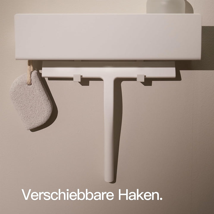 Designfabrik Hamburg Duschablage ohne Bohren | Badezimmer Regal | Badregal | Duschregal ohne Bohren