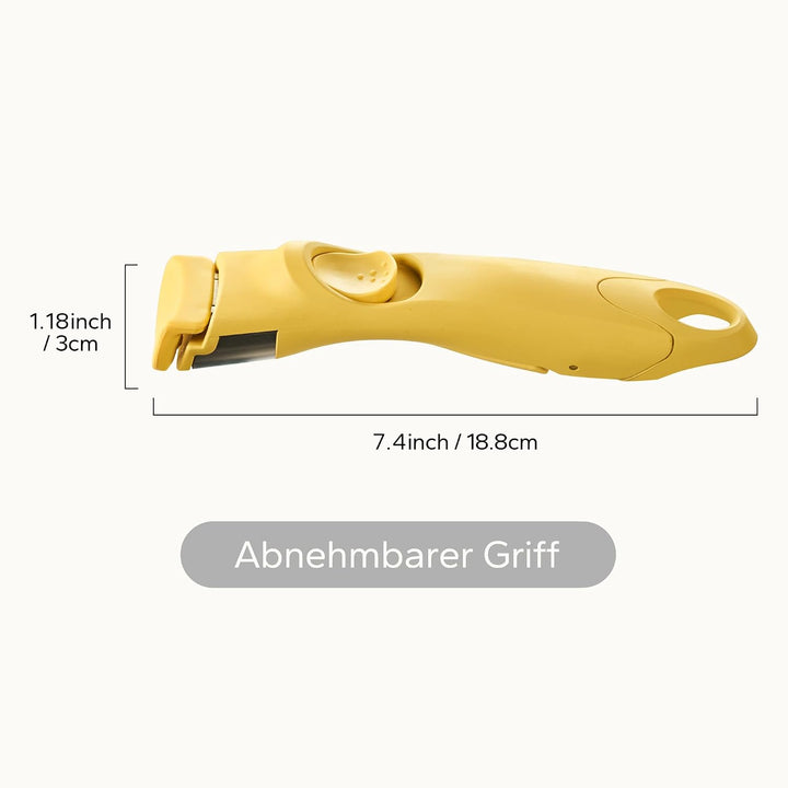 Abnehmbarer Griff, Stapelbar Topfset, Anti-Verbrühungs-Pfannengriff Klemmwerkzeug Generisch (gelb),