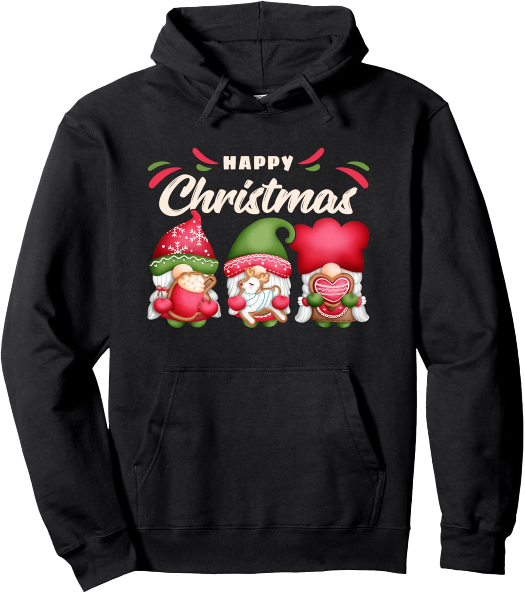 Weihnachts-Wichtel mit Plätzchen, Happy Christmas, Gnome Pullover Hoodie