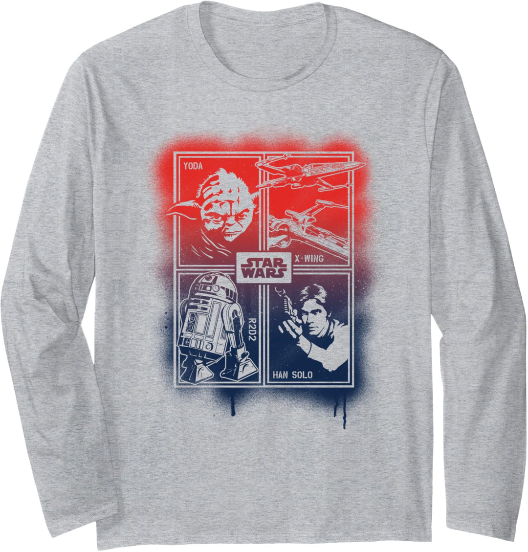 Star Wars Spray Collage Langarmshirt