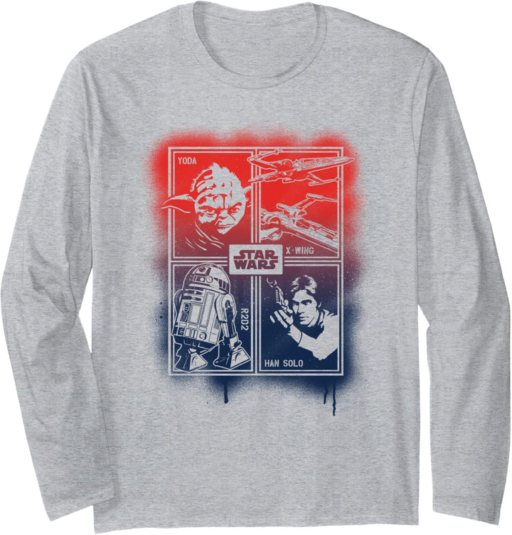 Star Wars Spray Collage Langarmshirt