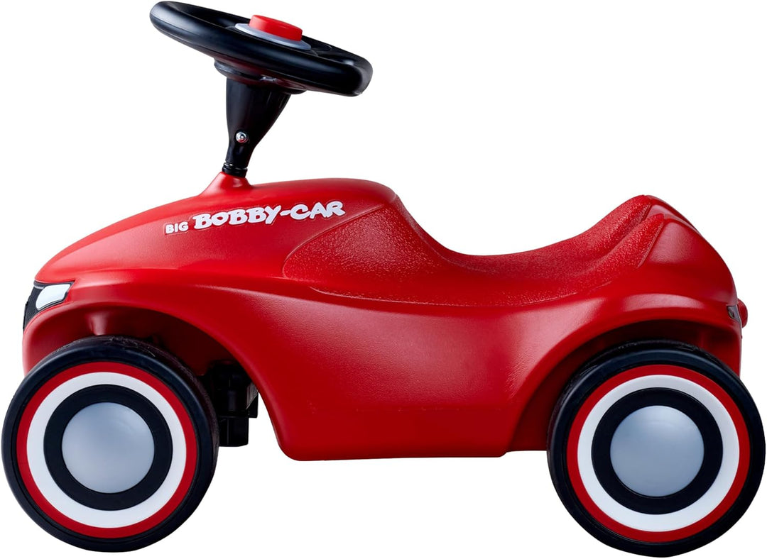 BIG-Bobby-Car-Neo Rot - Rutschfahrzeug für drinnen und draussen, Kinderfahrzeug mit Flüsterreifen im