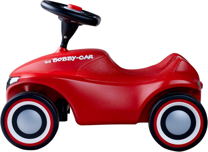 BIG-Bobby-Car-Neo Rot - Rutschfahrzeug für drinnen und draussen, Kinderfahrzeug mit Flüsterreifen im