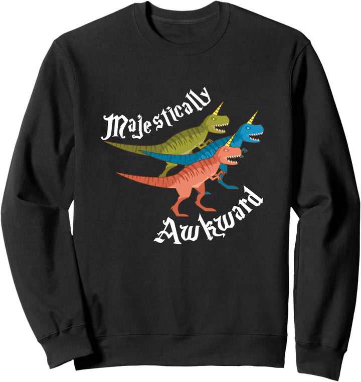 Majestätisch unbeholfener Dinosaurier Fun Sweatshirt