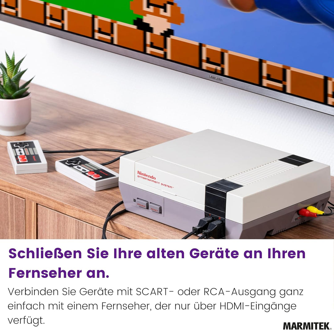 RCA auf HDMI Konverter - Marmitek Connect AH31-1080p Full HD - Keine Software notwendig - Composite