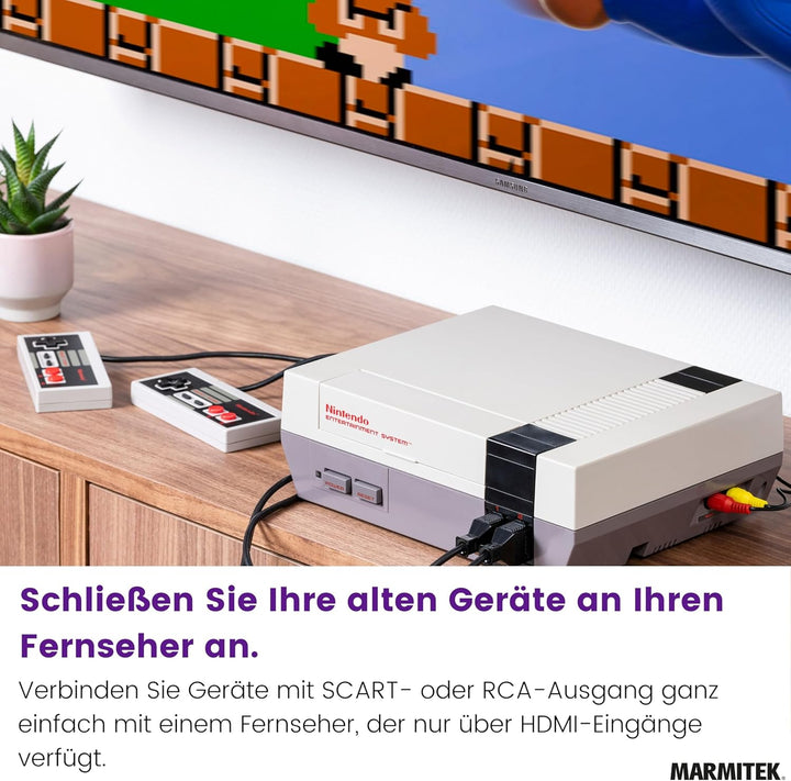 RCA auf HDMI Konverter - Marmitek Connect AH31-1080p Full HD - Keine Software notwendig - Composite