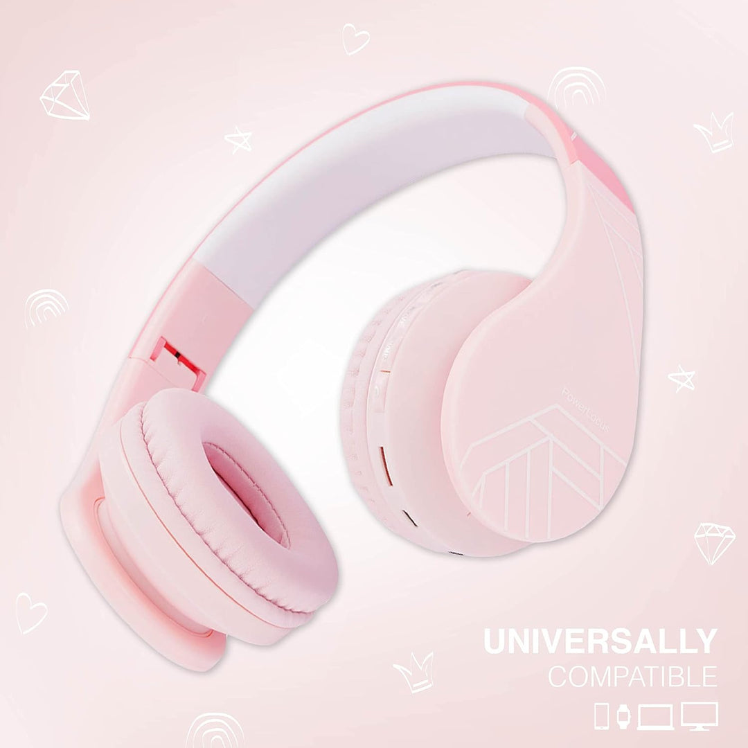 PowerLocus Bluetooth Kopfhörer Kinder, Kinderkopfhörer Over-Ear mit 85dB Lautstärkebegrenzung, Faltb