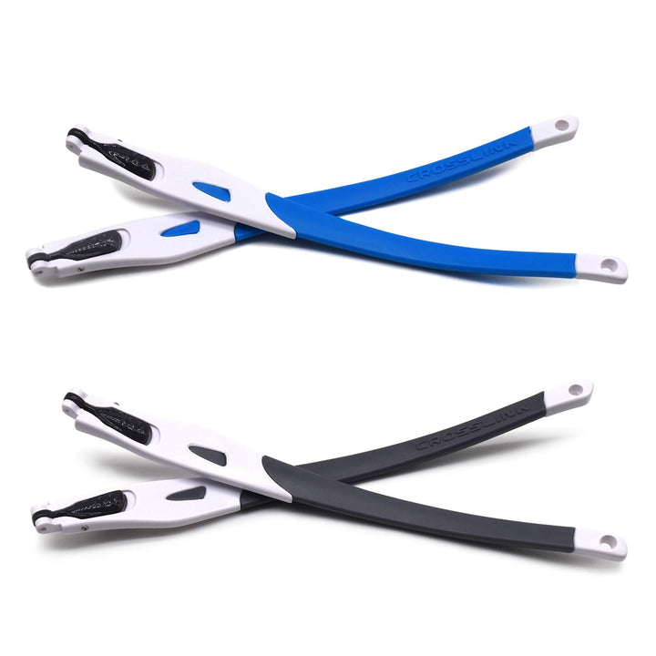 HKUCO Blau/Grau Gummi Ersatz weissen Rahmen Beine für Oakley Crosslink