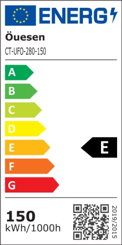 LED Hallenbeleuchtung 150W, Hallenstrahler LED 21000LM, IP65 Wasserdicht UFO Hallenleuchte, Industri