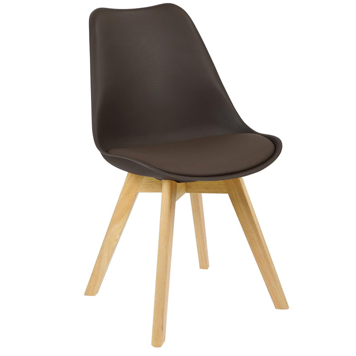 WOLTU Esszimmerstuhl mit Massivholz Beine, Skandinavische Küchenstühle, Wohnzimmerstuhl, Retro Desig