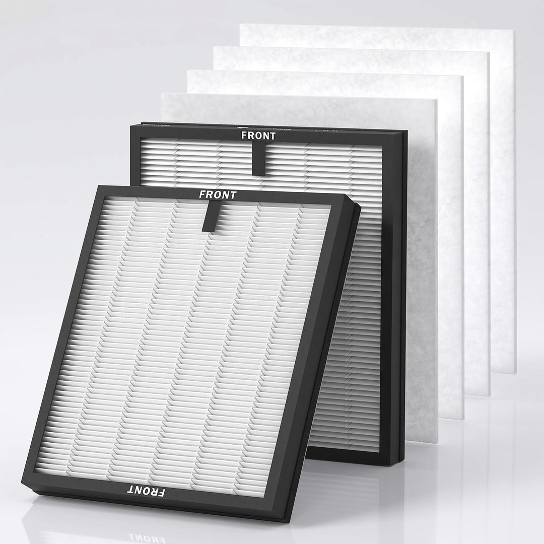 HY4866 Ersatzfilter 2 Stück H13 HEPA Kompatibel mit MORENTO | 3-in-1 Filter mit Aktivkohle und 4 Vor