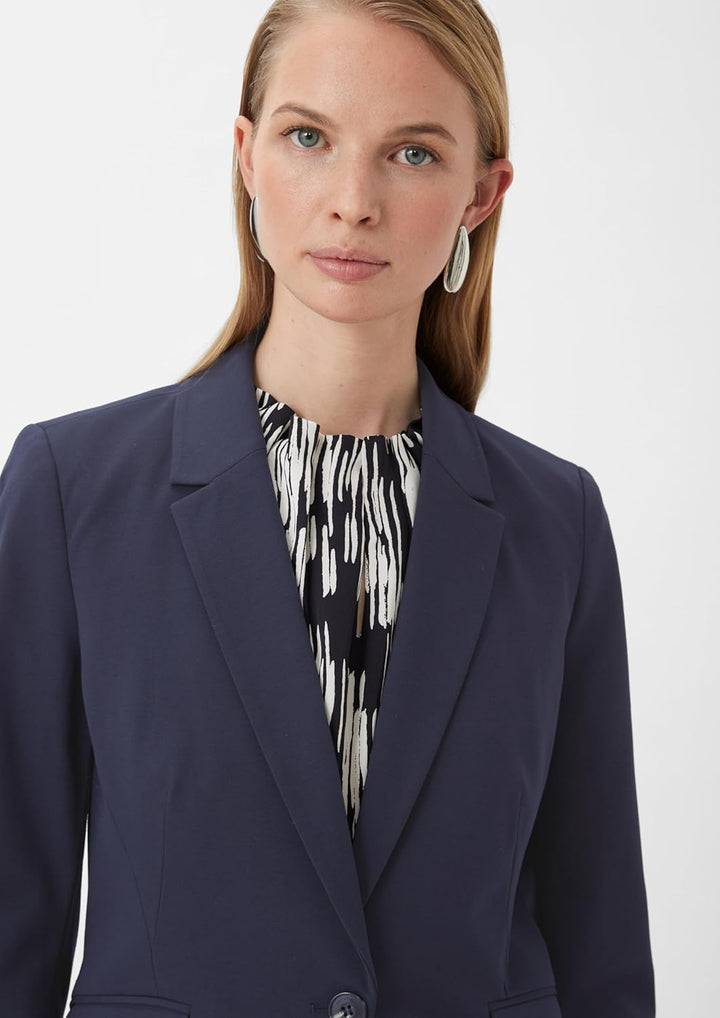 comma Taillierter Blazer aus Viskosemix, 5976
