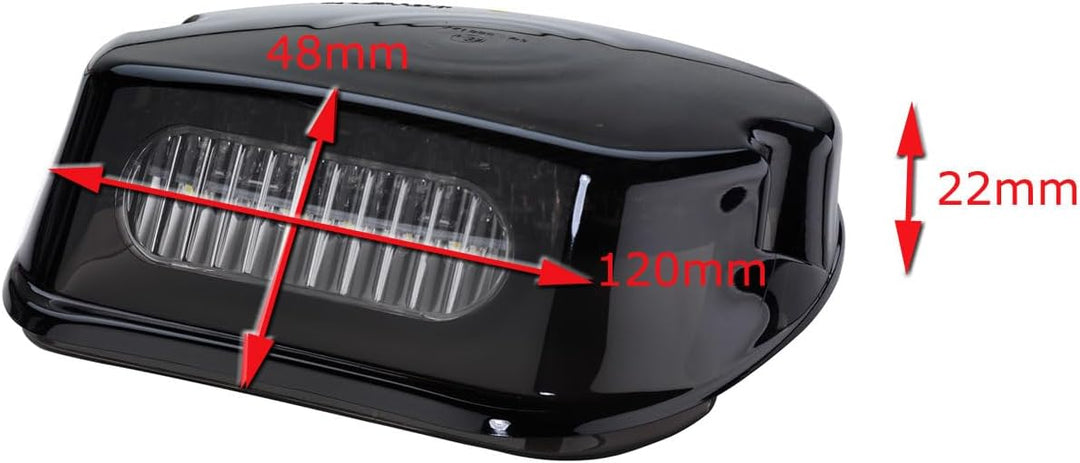 Germany Motorsports Motorrad Mini LED Rücklicht für Harley Davidson Modelle schwarz getönt e-geprüft