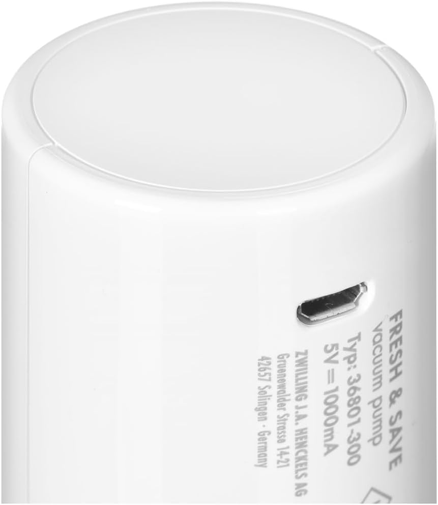 ZWILLING Fresh & Save Vakuumpumpe, handliches Vakuumgerät, für alle Fresh & Save Dosen und Beutel, W
