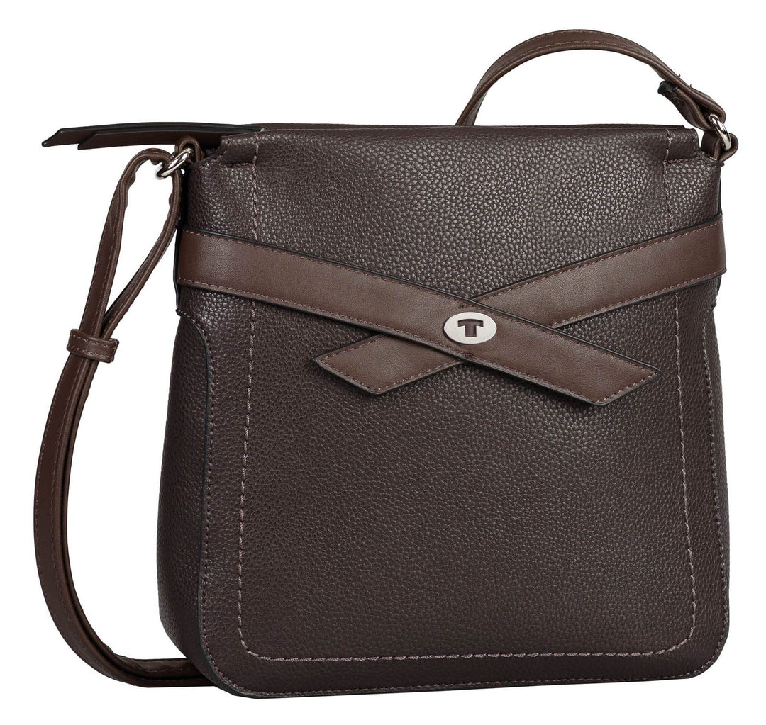 TOM TAILOR bags Lilly Damen Umhängetasche Crossbody Bag 25 x 9,5 x 27 Dark Brown, 25 x 9,5 x 27 Dark