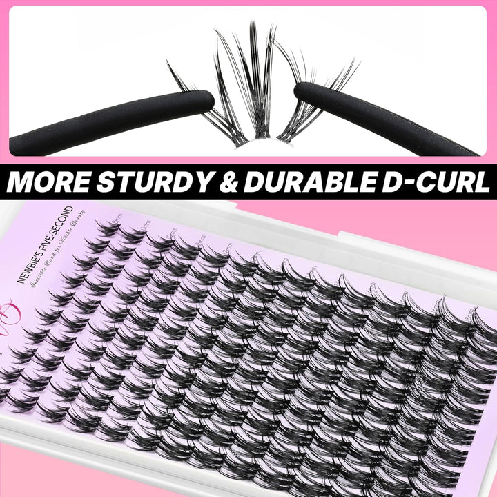VEYESBEAUTY Wimpern Extensions 5-Sekunden-Wimperncluster Cluster Lashes Fake Lashes Wimpernverlänger