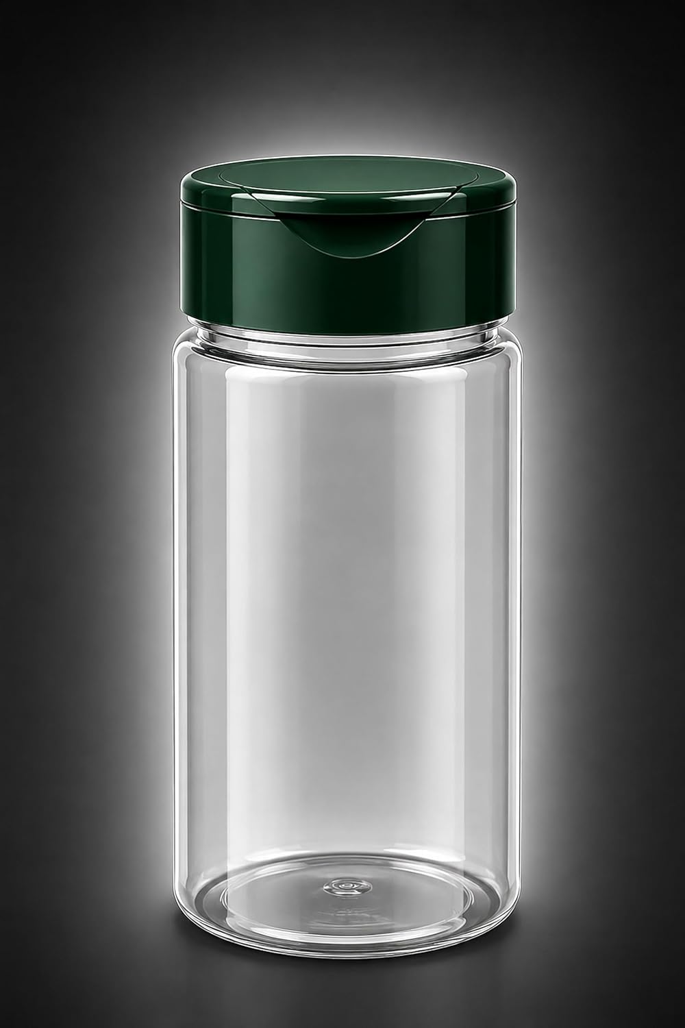 NaturGut 20 leere PET-Gewürzdose 100 ml mit UV-Schutz inkl. grüner Streuverschluss Dual Flap Flapper