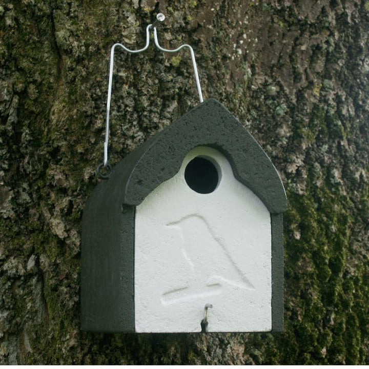Nistkasten Holzbeton für Stare, Gartenrotschwänze &amp; Mittelspecht | Brutkasten für Vögel Wetterfest |