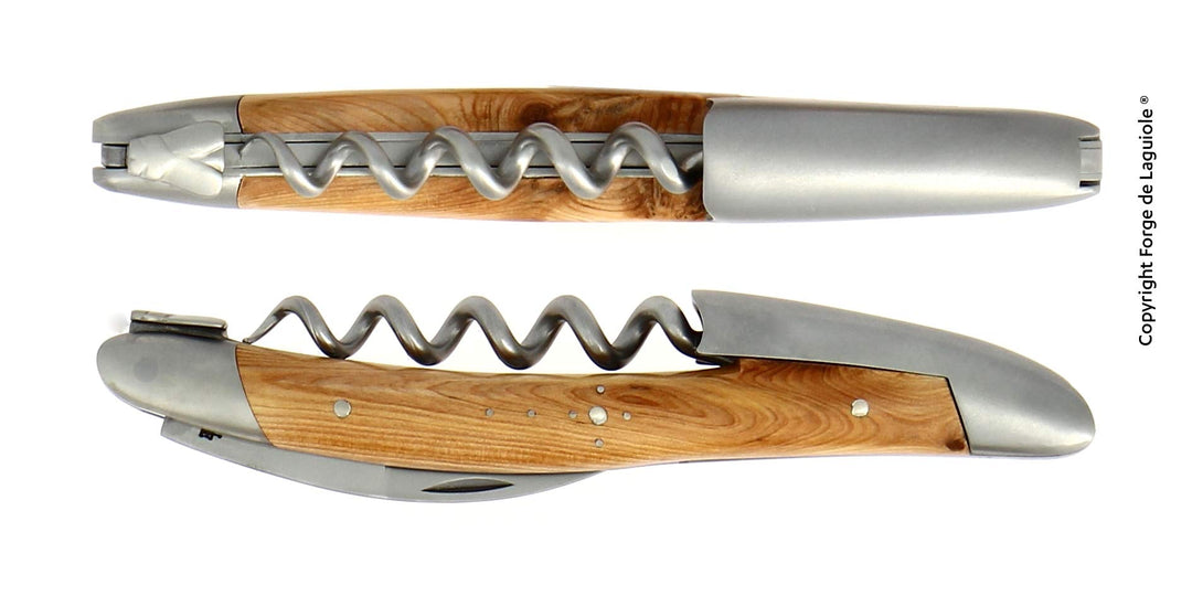 Forge De Laguiole Sommeliermesser - dreiteilig - Wacholder - Finish matt