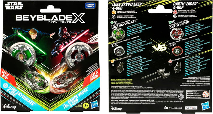 Beyblade X und Star Wars Collab Luke Skywalker 4-80B vs. Darth Vader 4-60B Multipack, Set LUKE SKYWA