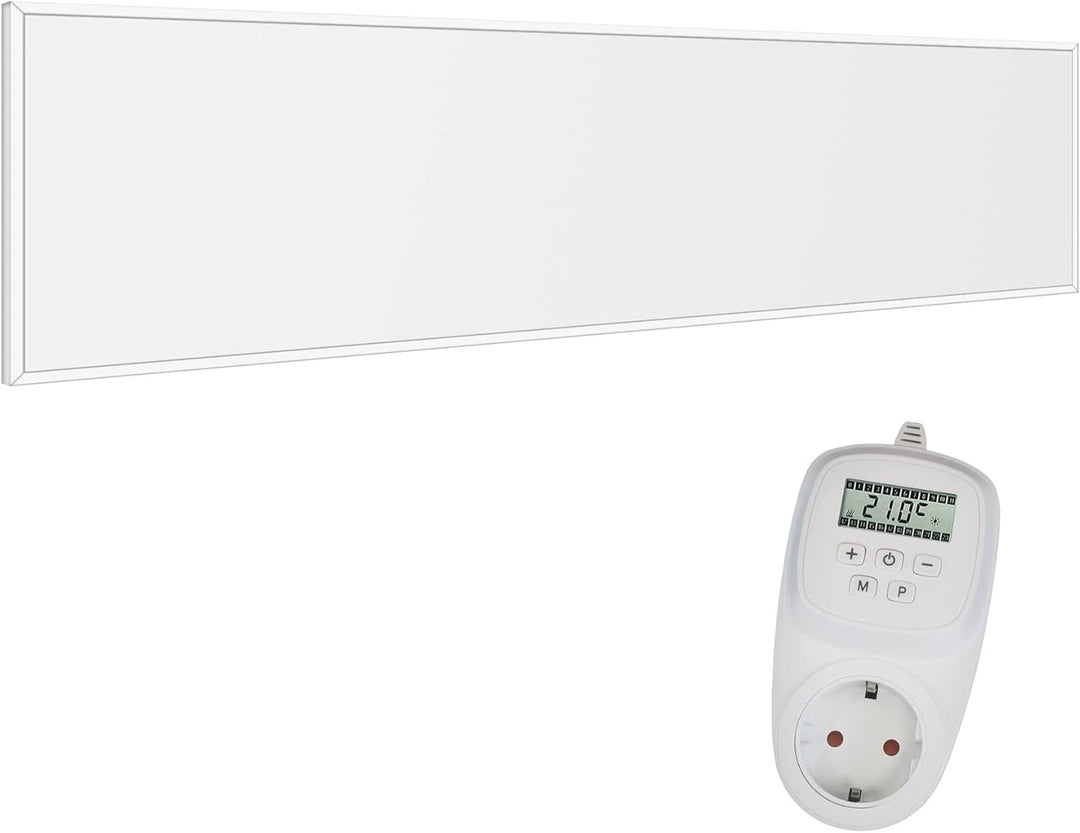 VIESTA® Infrarot Wandheizung mit Thermostat [FERNBEDIENUNG + WIFI STEUERUNG] – Infrarotheizung Kasse