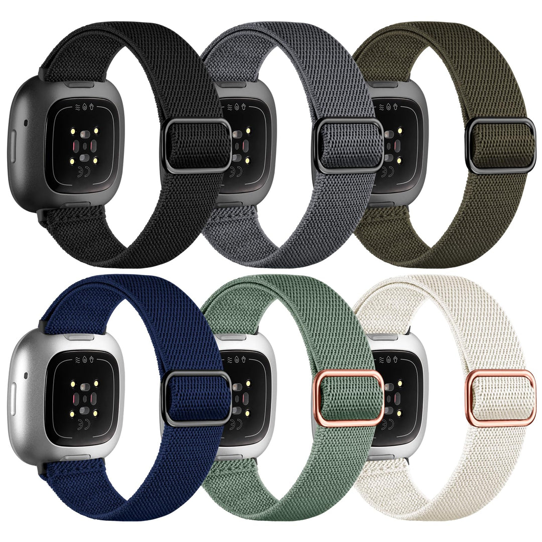 6 Stück Kompatibel mit Fitbit Versa 3 Armband/Fitbit Versa 4 Armband/Fitbit Sense Armband/Fitbit Sen
