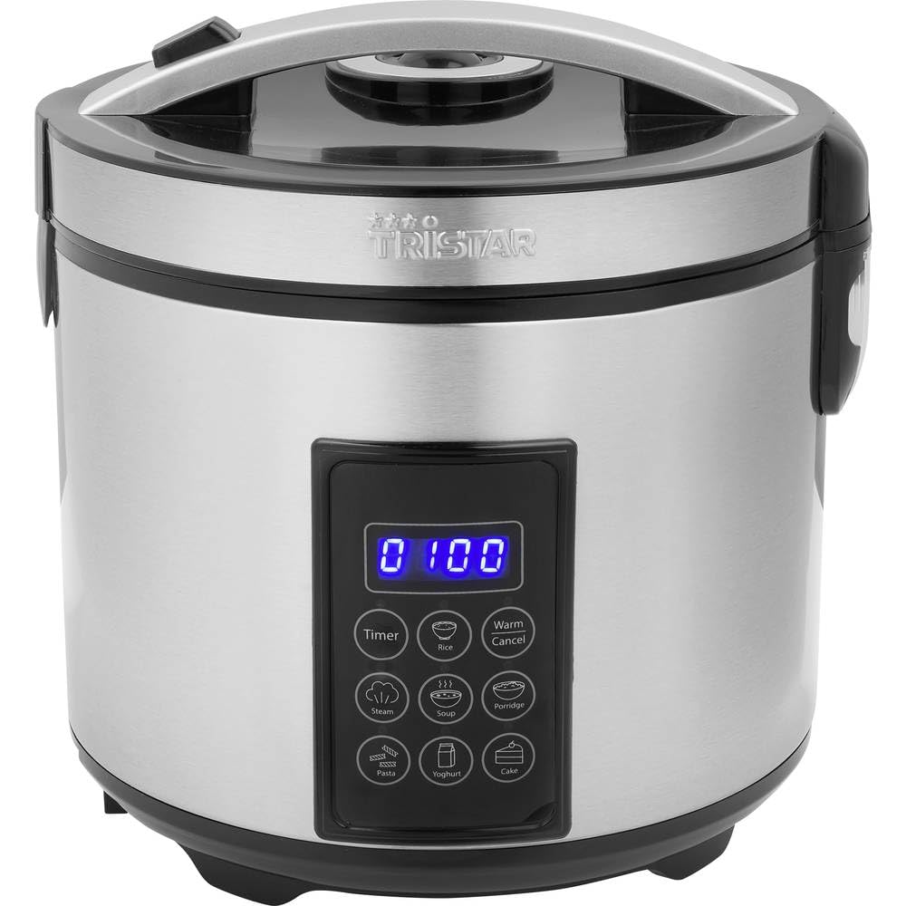 Tristar Reis- und Dampfgarer XL (2,2 L), 24 h Warmhaltefunktion, 7 Programme, Digitales Bedienfeld,