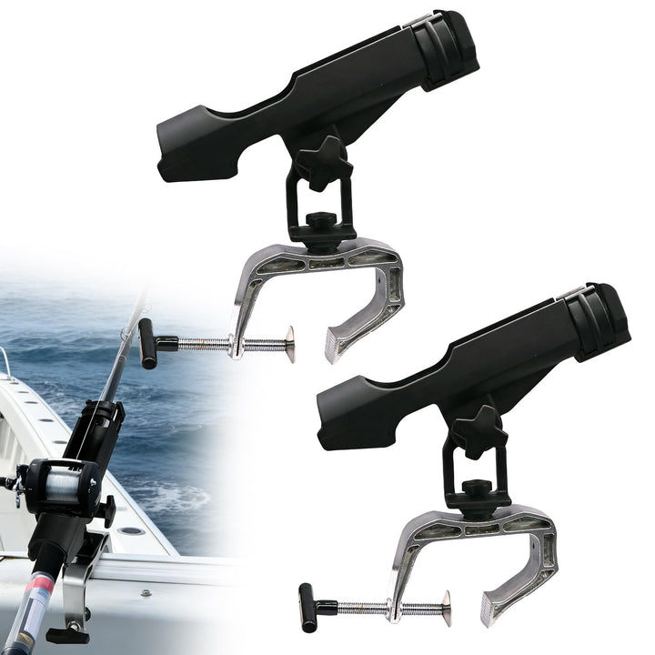 2 Stück Angelrutenhalter Für Boote, Hochwertiges Nylonmaterial Angelrutenhalter Boot, Rotierbares De