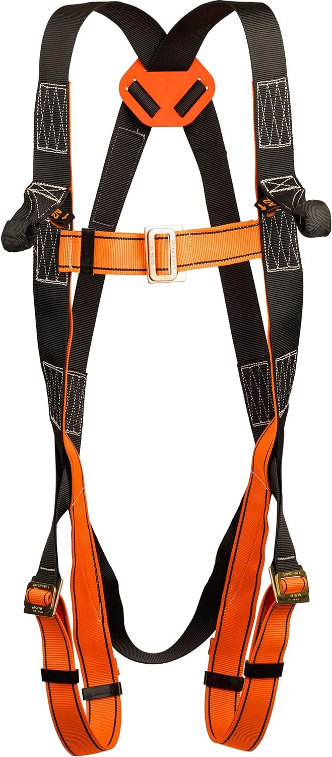 Vertisafe Dachdecker Set Sicherheitsgeschirr Absturzsicherung 10m Seil Dämpfer