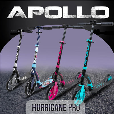 Apollo 230mm Giant XXL Wheel City-Scooter - Hurricane, Roller mit Federung für Erwachsene, klappbar
