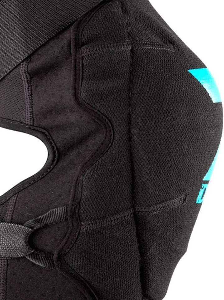 Seven Unisex – Erwachsene Flex Knieschützer XL schwarz-blau, XL schwarz-blau