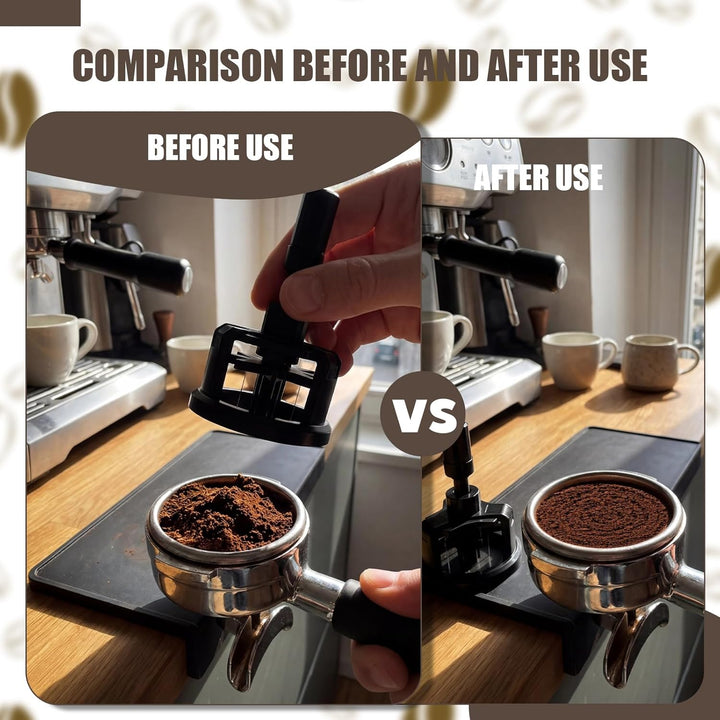 Espresso Nadel, WDT Tools 58mm Espresso-Verteilungswerkzeug mit 10 Nadeln für Barista, Einstellbare