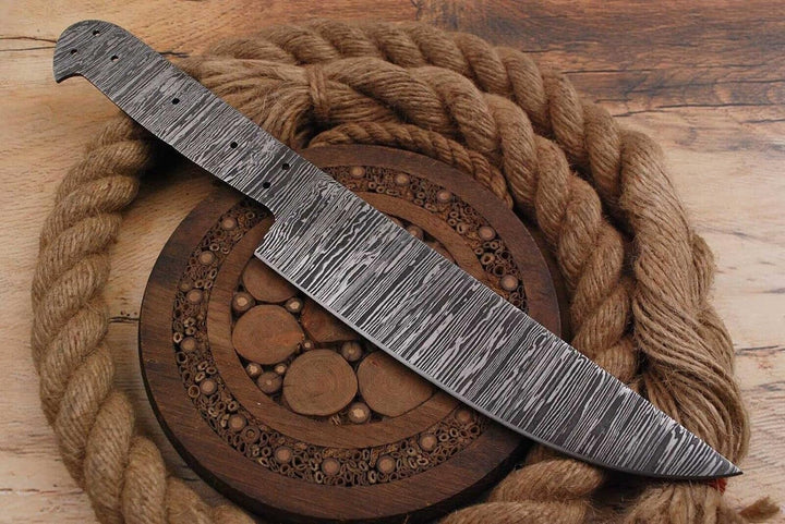 Damast Klinge Handgeschmiedete Damast Rohling Damascus blank blade 6071EA