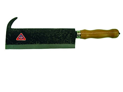 HaWe Reismesser 230 mm Nase aufwärts, Stahl, schwarz/braun, 23 x 2 x 5 cm