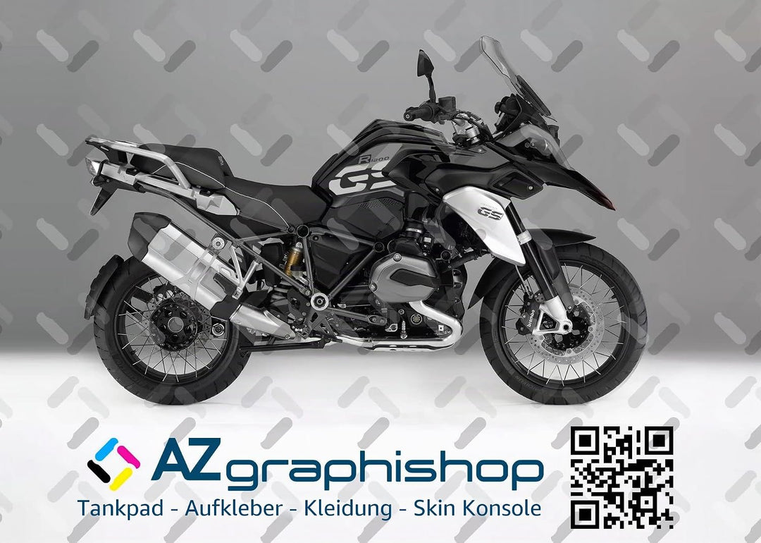 Kompatibel mit BMW R 1200 GS 2013-2016 AD-R1200GS-STD-001 (BLACK) Schwarz, Schwarz