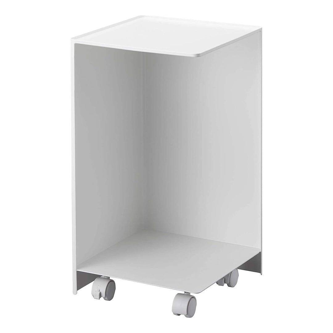 Yamazaki Rollen Toilettenpapierhalter mit Lenkrolle, Legierter Stahl, Weiss, One Size One Size Weiss