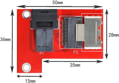 xiwai PCI-Express 4.0 Mini SAS SFF-8087 auf SAS HD SFF-8643 PCBA-Buchsenadapter mit Halterung 8087-8