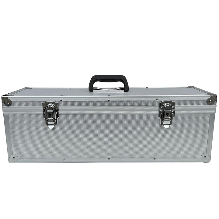 Alubox Alukoffer Silber Koffer Werkzeugkoffer Aufbewahrung leer 20x20x60 cm Deckel abnehmbar, 60 cm