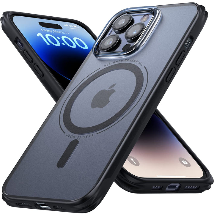 Lamicall iPhone 14 Pro Magnetische Hülle für Magsafe - [Upgrade Airbag Schutz] Extrem Dünn Handyhüll